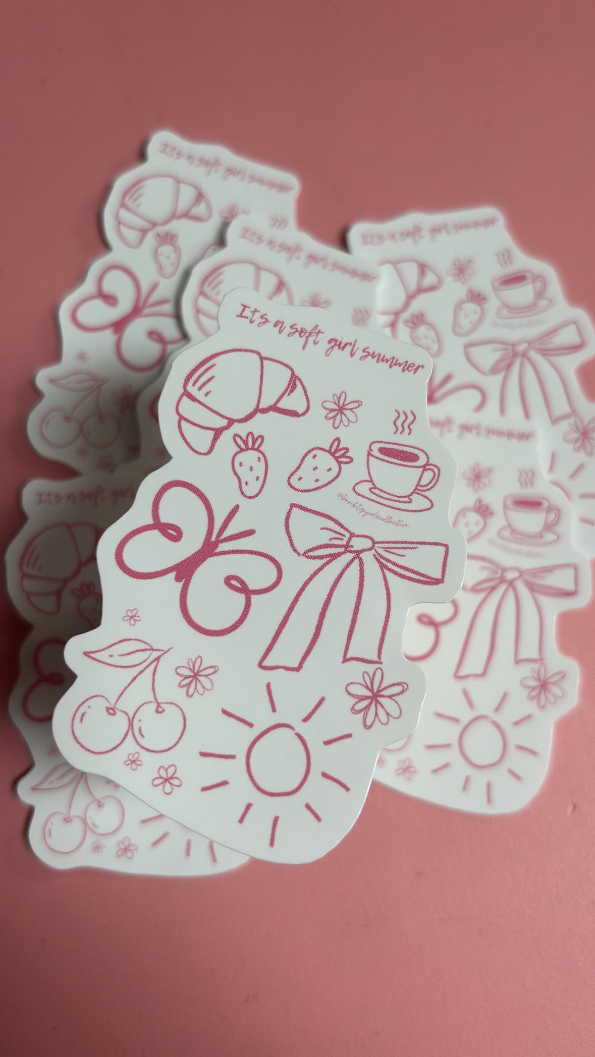 “Soft Girl Summer” Aesthetic Sticker