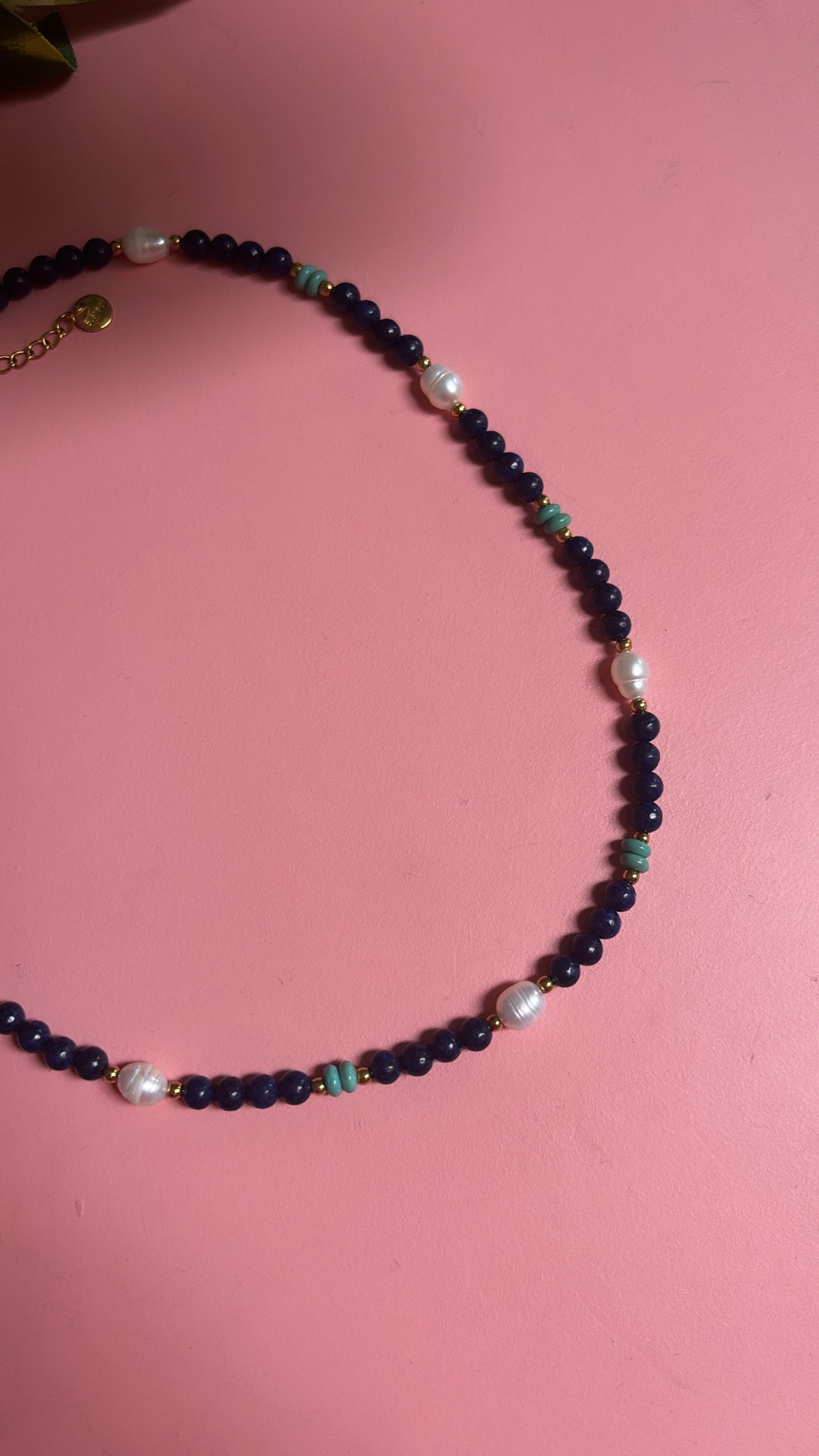 Lapis Lazuli & Pearl Necklace