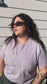 Lilac sun and moon graphic women's boxy tee photo 2