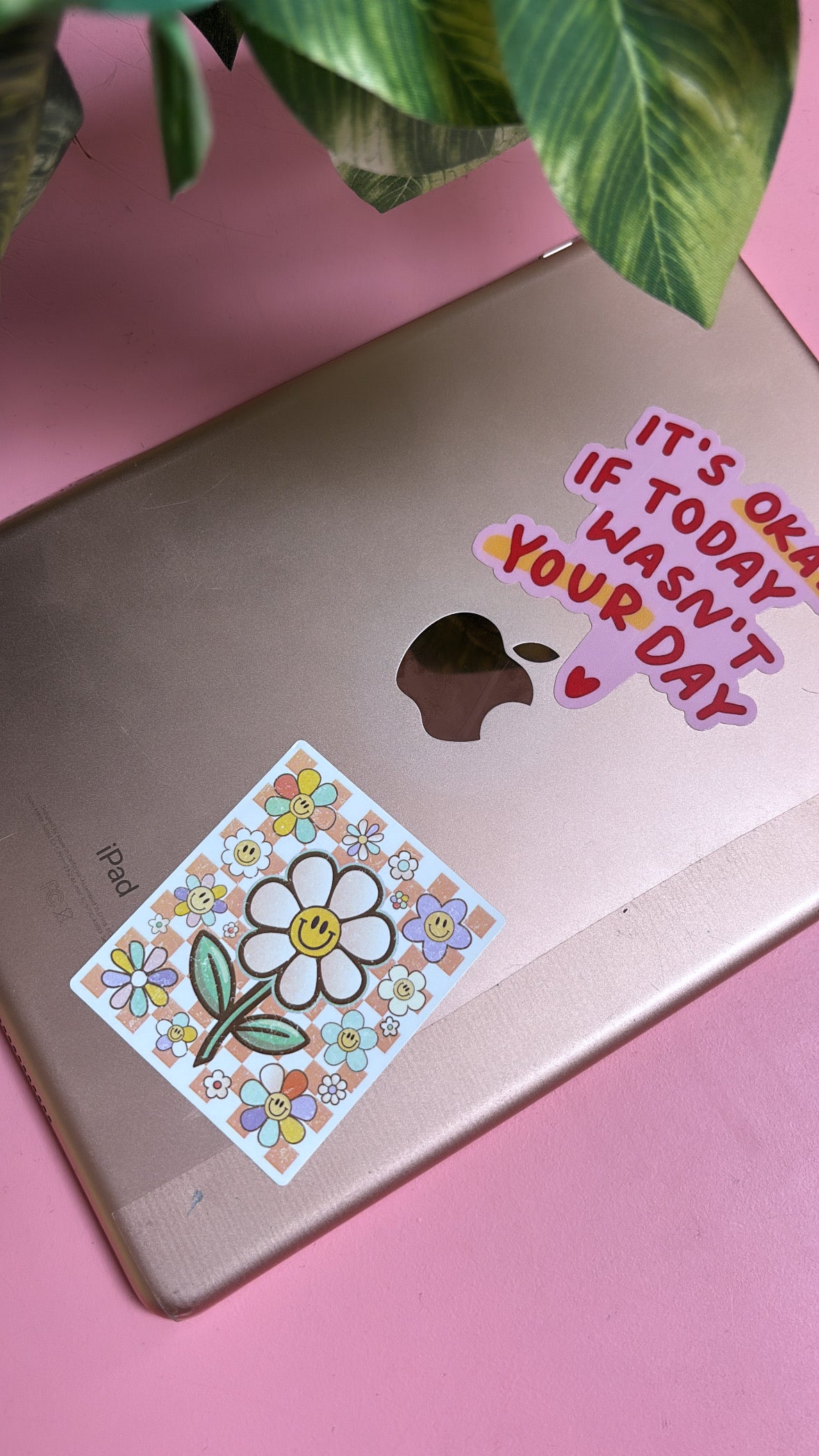 Retro Smiley Daisy Sticker