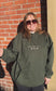 Dogs Coffee Books Embroidered Hoodie