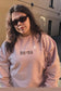 Mama Embroidered Gothic Crewneck Sweatshirt