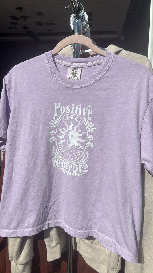 Positive Energy Sun and Yin Yang Women’s Boxy Tee