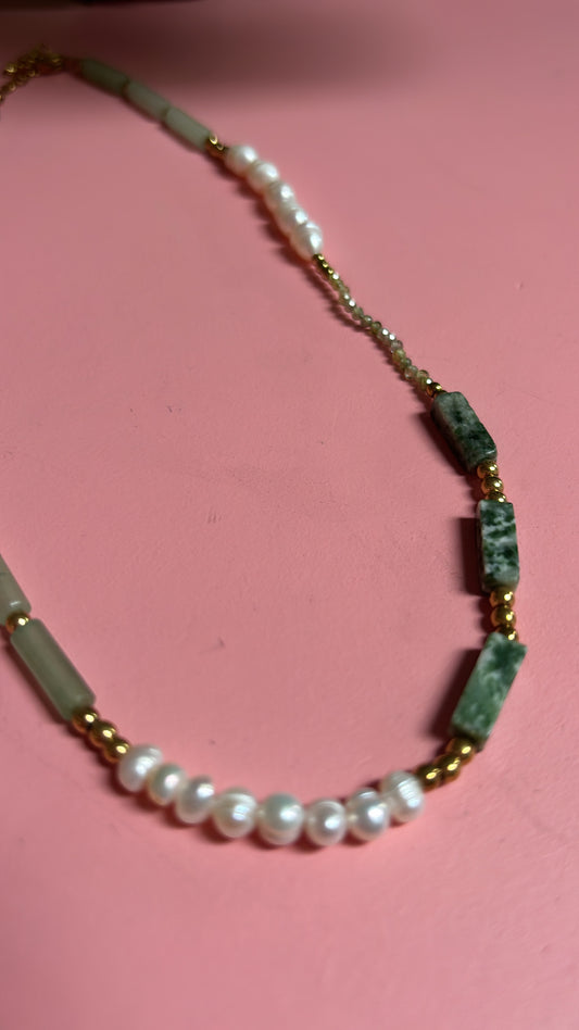 Jade & Pearl Necklace