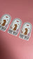 “Stay Wild Moon Child” Leopard Sticker