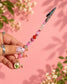 Berry Blossom strawberry tulip charm roach clip