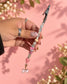 Pastel Bow strawberry charm roach clip